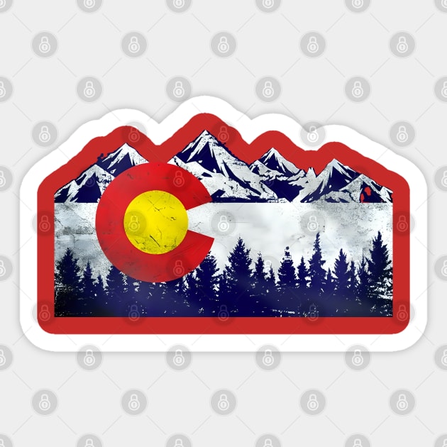 Colorado State Flag Sticker by Rogue Clone